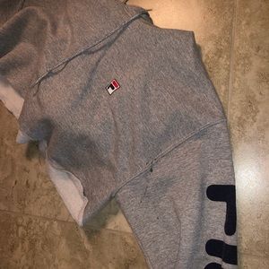 Fila cropped hoodie
